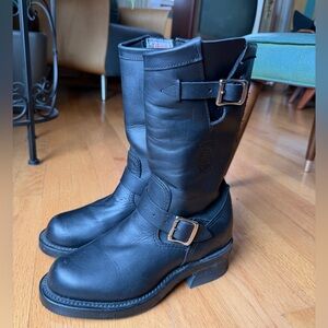 Chippewa Black Engineer Renegade Boots 5D Women's 7 Moto Boots